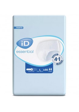 Подгузники-трусы для взрослых iD Essential Extra plus, размер L (100-140 см), 30 шт